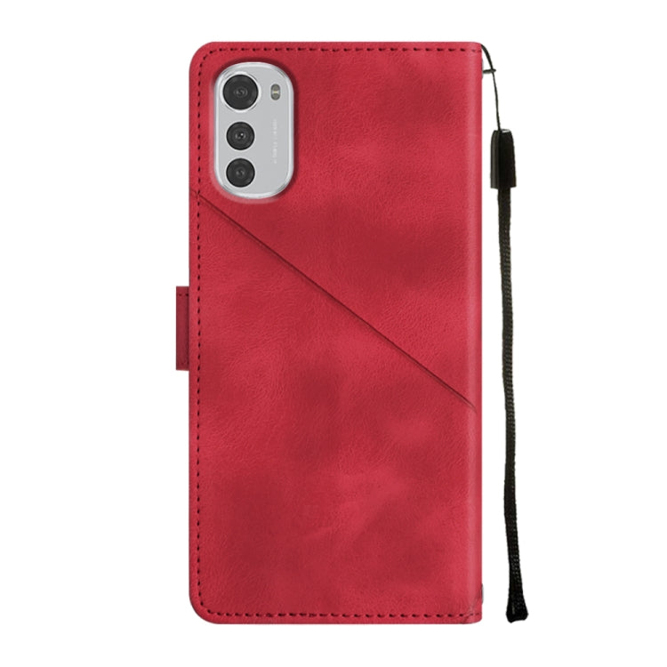 For Motorola Moto E32 4G / E32S Skin-feel Embossed Leather Phone Case