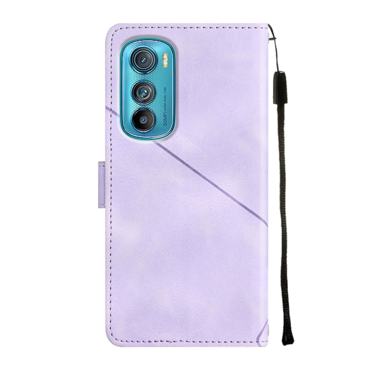 For Motorola Moto Edge 30 Skin-feel Embossed Leather Phone Case
