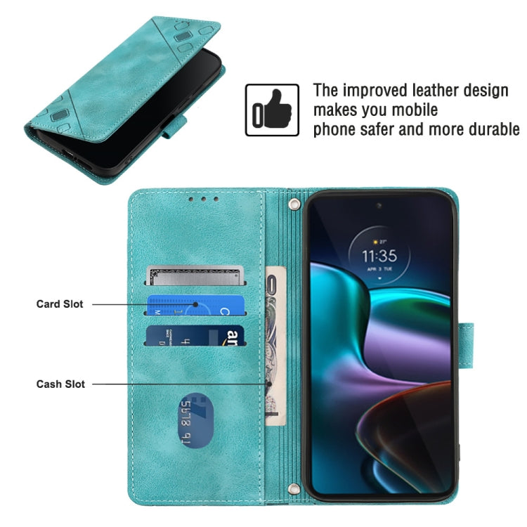 For Motorola Moto Edge 30 Skin-feel Embossed Leather Phone Case