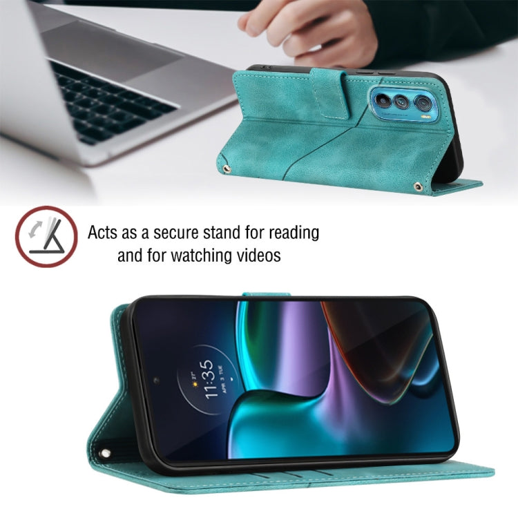 For Motorola Moto Edge 30 Skin-feel Embossed Leather Phone Case