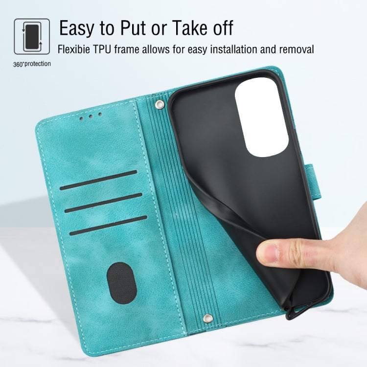 For Motorola Moto Edge 30 Skin-feel Embossed Leather Phone Case