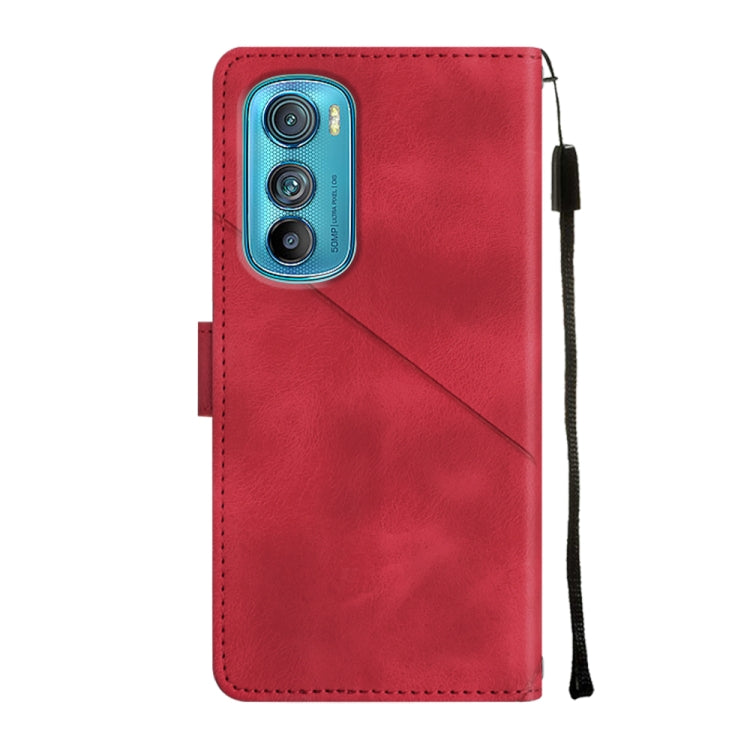 For Motorola Moto Edge 30 Skin-feel Embossed Leather Phone Case
