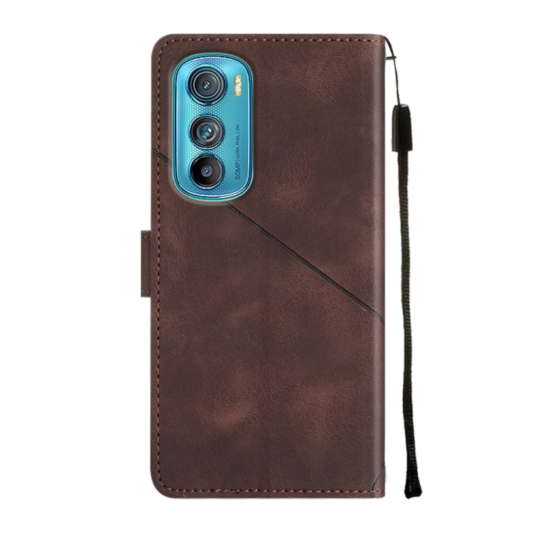 For Motorola Moto Edge 30 Skin-feel Embossed Leather Phone Case