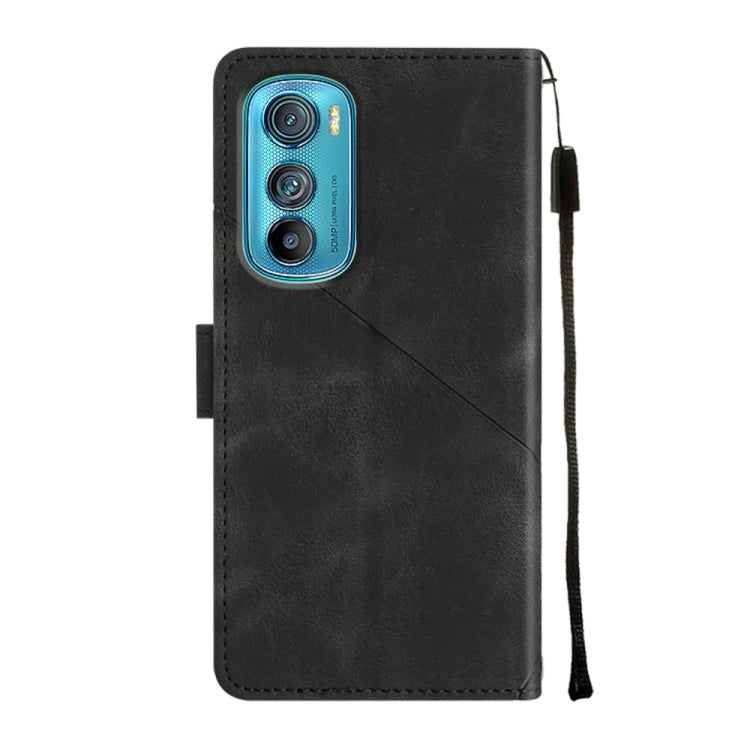 For Motorola Moto Edge 30 Skin-feel Embossed Leather Phone Case