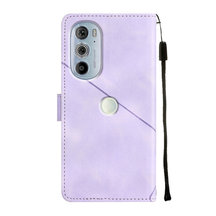 For Motorola Edge 30 Pro / Edge+ 2022 Skin-feel Embossed Leather Phone Case