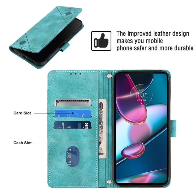 For Motorola Edge 30 Pro / Edge+ 2022 Skin-feel Embossed Leather Phone Case