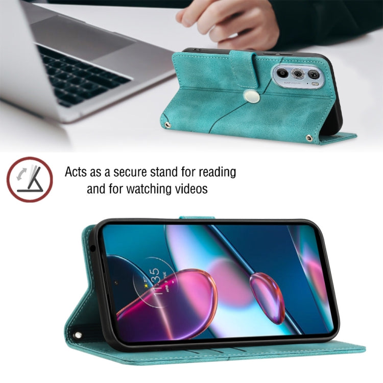 For Motorola Edge 30 Pro / Edge+ 2022 Skin-feel Embossed Leather Phone Case