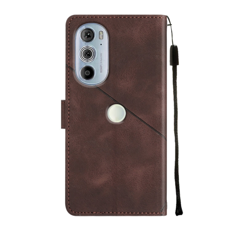 For Motorola Edge 30 Pro / Edge+ 2022 Skin-feel Embossed Leather Phone Case