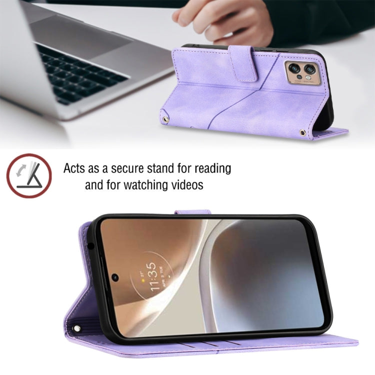 For Motorola Moto G32 Skin-feel Embossed Leather Phone Case