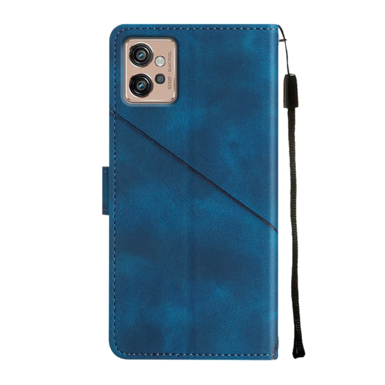 For Motorola Moto G32 Skin-feel Embossed Leather Phone Case