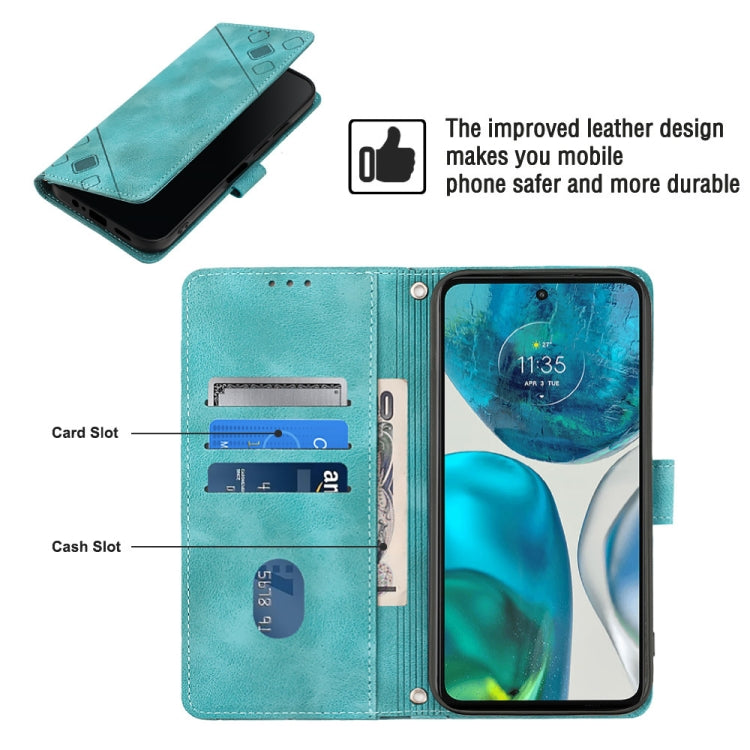 For Motorola Moto G52 Skin-feel Embossed Leather Phone Case