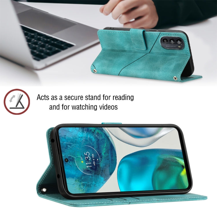 For Motorola Moto G52 Skin-feel Embossed Leather Phone Case