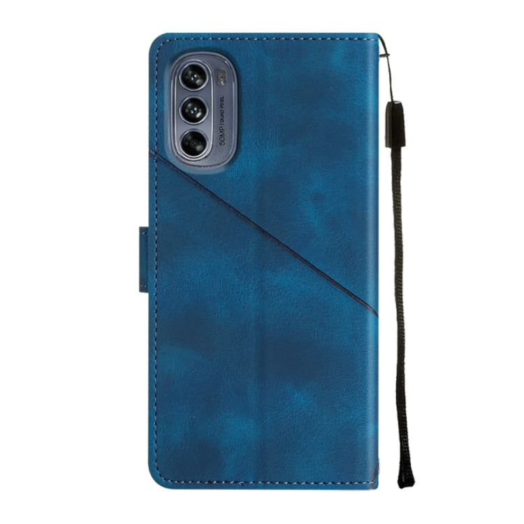 For Motorola Moto G62 5G Skin-feel Embossed Leather Phone Case