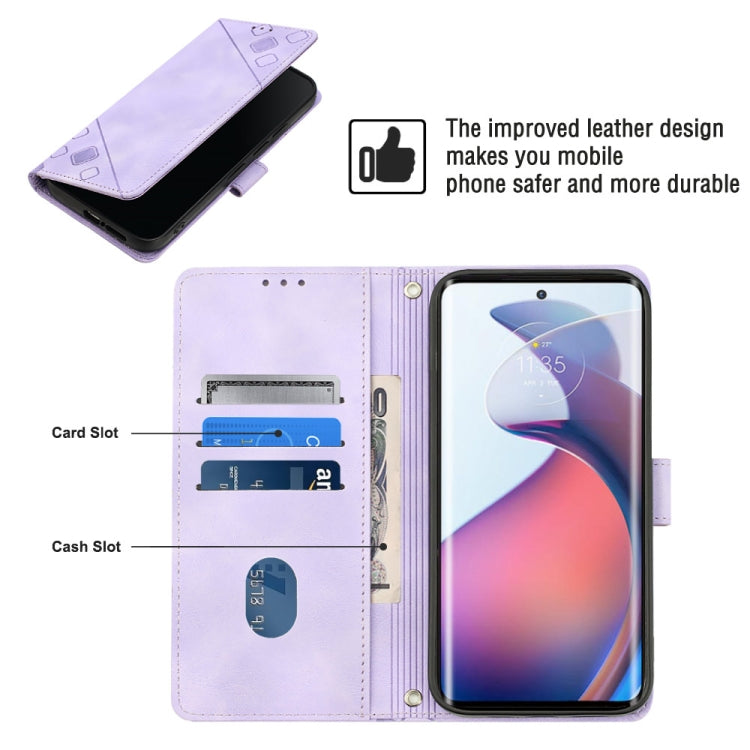 For Motorola Moto S30 Pro 5G Skin-feel Embossed Leather Phone Case