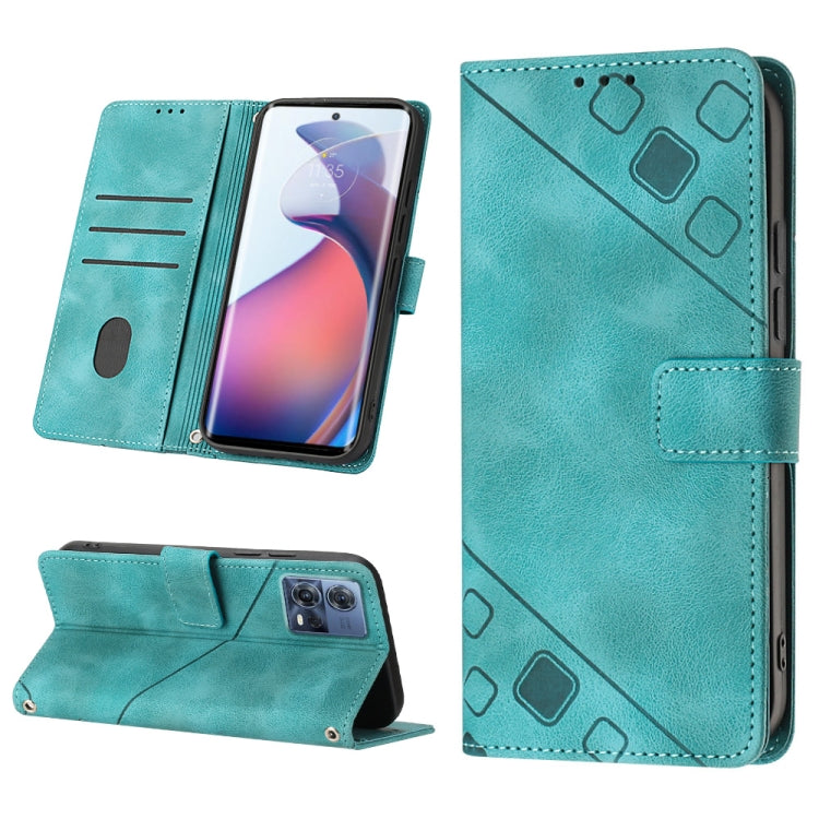 For Motorola Moto S30 Pro 5G Skin-feel Embossed Leather Phone Case