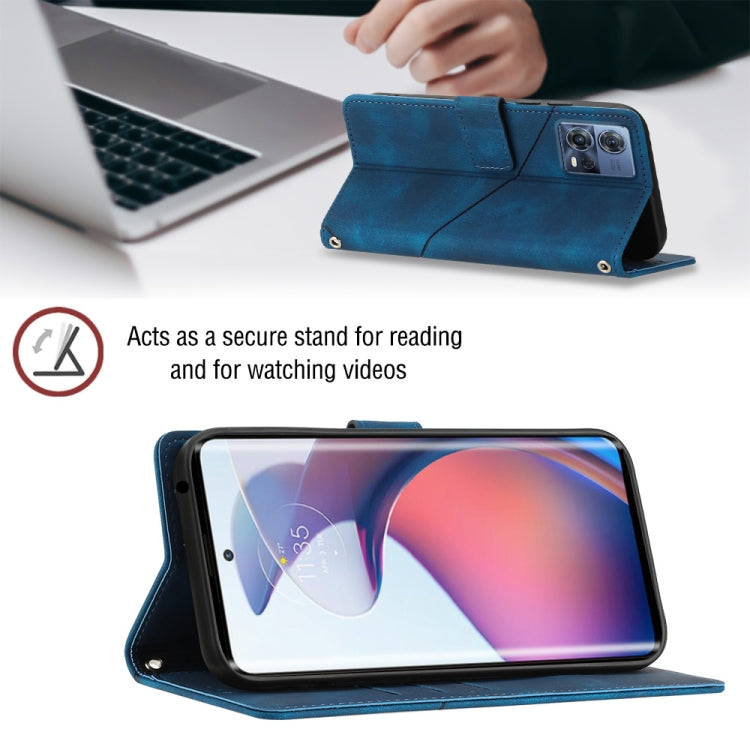 For Motorola Moto S30 Pro 5G Skin-feel Embossed Leather Phone Case