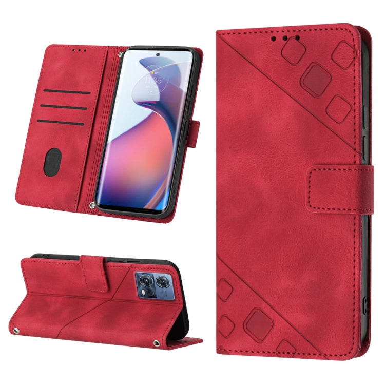 For Motorola Moto S30 Pro 5G Skin-feel Embossed Leather Phone Case