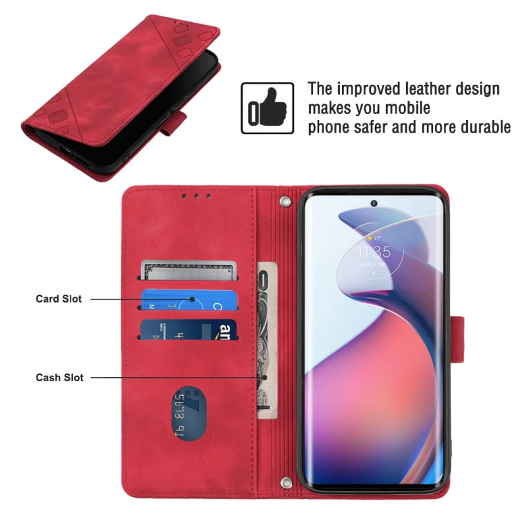 For Motorola Moto S30 Pro 5G Skin-feel Embossed Leather Phone Case