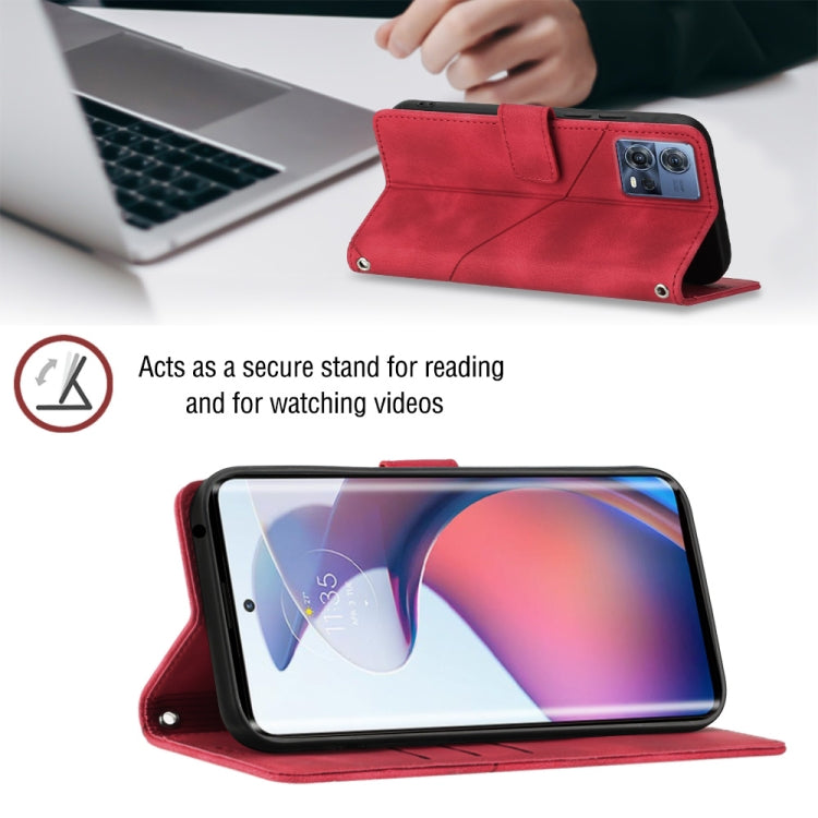 For Motorola Moto S30 Pro 5G Skin-feel Embossed Leather Phone Case