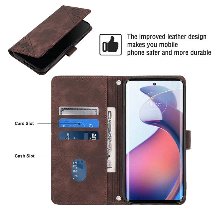 For Motorola Moto S30 Pro 5G Skin-feel Embossed Leather Phone Case