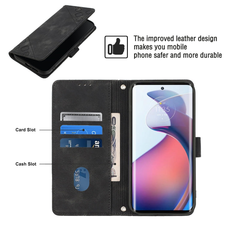 For Motorola Moto S30 Pro 5G Skin-feel Embossed Leather Phone Case