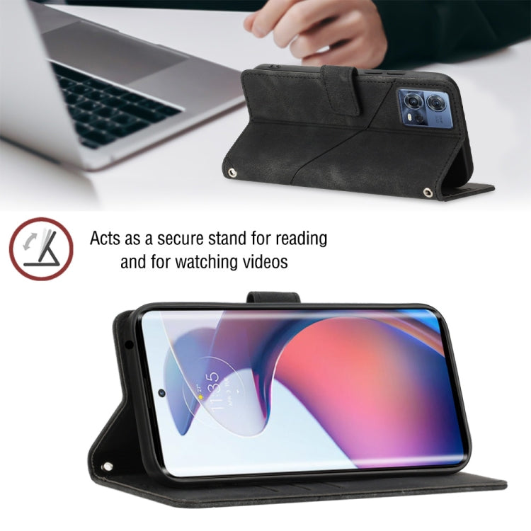 For Motorola Moto S30 Pro 5G Skin-feel Embossed Leather Phone Case