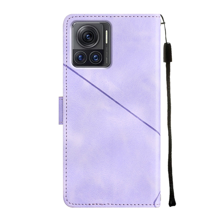 For Motorola Moto X30 Pro 5G Skin-feel Embossed Leather Phone Case