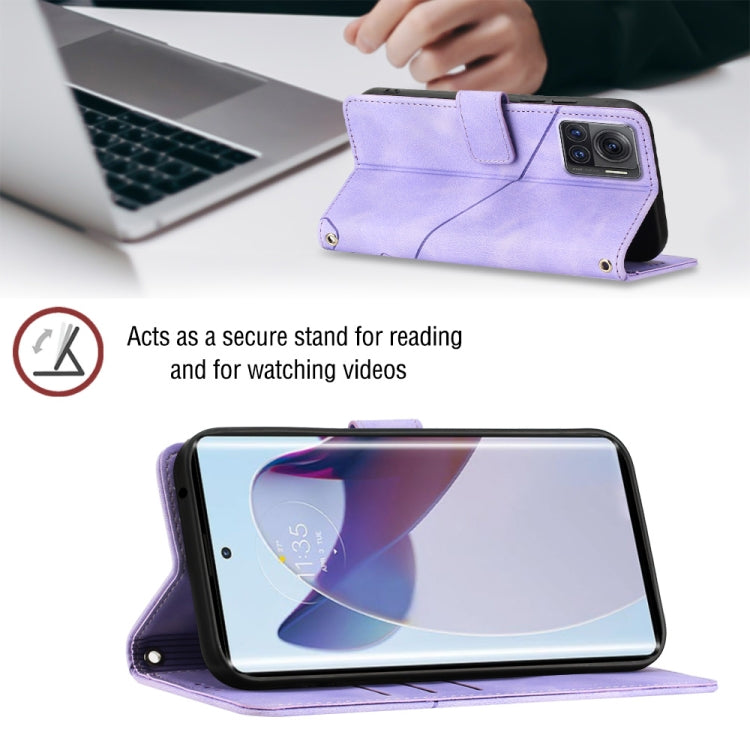 For Motorola Moto X30 Pro 5G Skin-feel Embossed Leather Phone Case