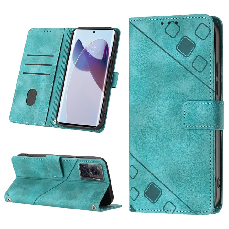 For Motorola Moto X30 Pro 5G Skin-feel Embossed Leather Phone Case