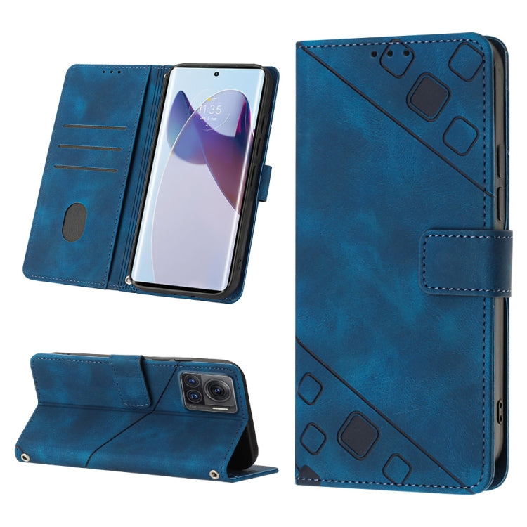 For Motorola Moto X30 Pro 5G Skin-feel Embossed Leather Phone Case