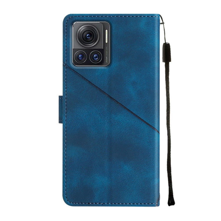 For Motorola Moto X30 Pro 5G Skin-feel Embossed Leather Phone Case