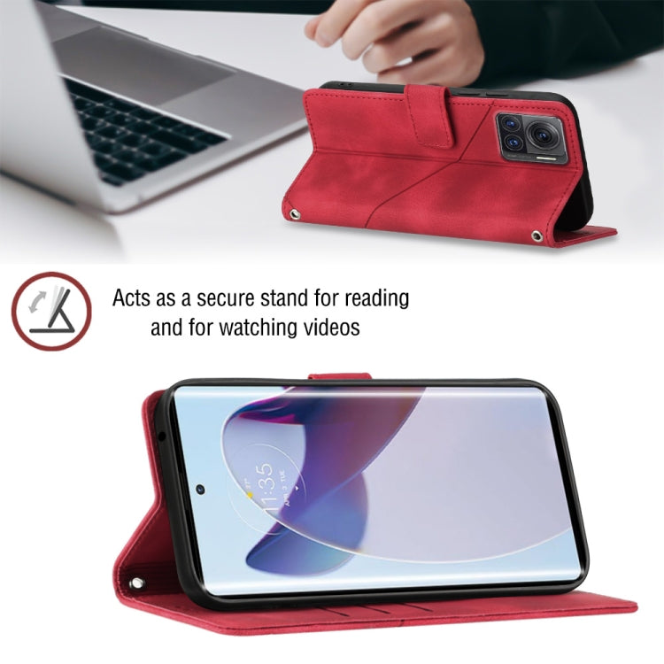 For Motorola Moto X30 Pro 5G Skin-feel Embossed Leather Phone Case