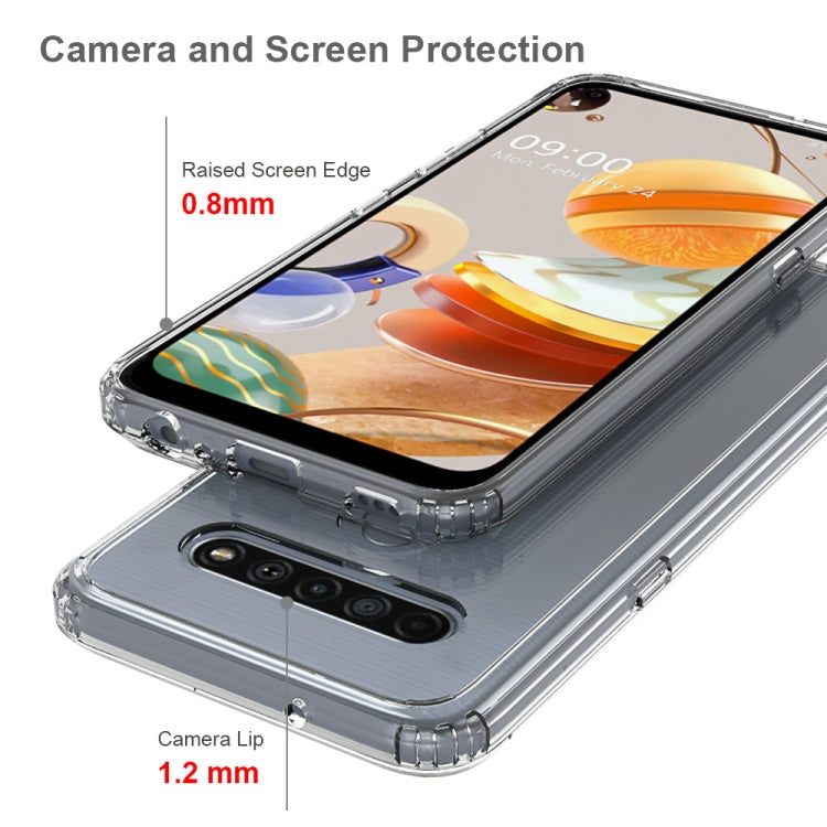 For LG K61 Shockproof Scratchproof TPU + Acrylic Protective Case
