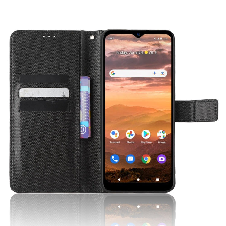 For AT&T Motivate Max U668AA Diamond Texture Leather Phone Case