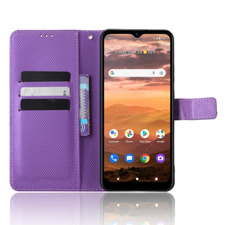 For AT&T Motivate Max U668AA Diamond Texture Leather Phone Case