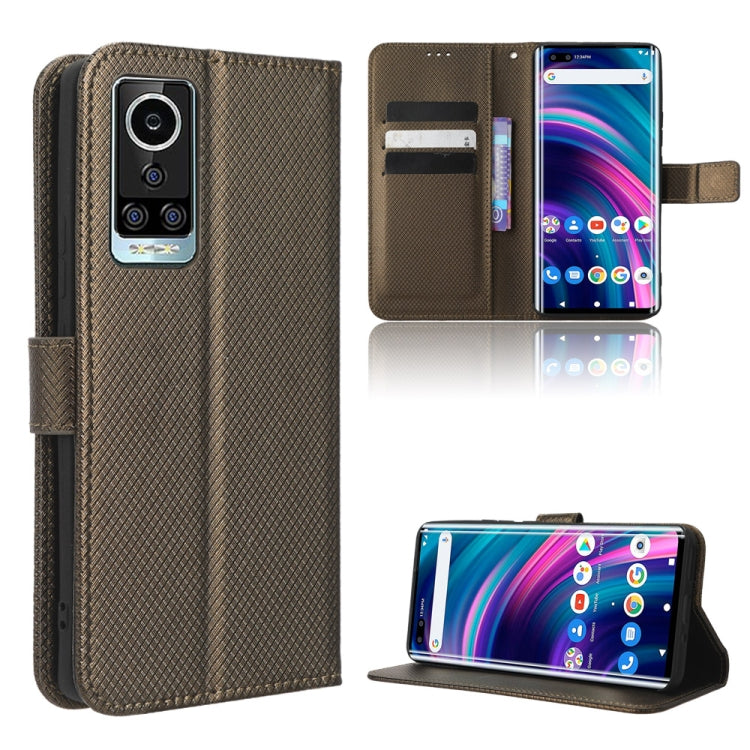 For BLU Bold N2 Diamond Texture Leather Phone Case