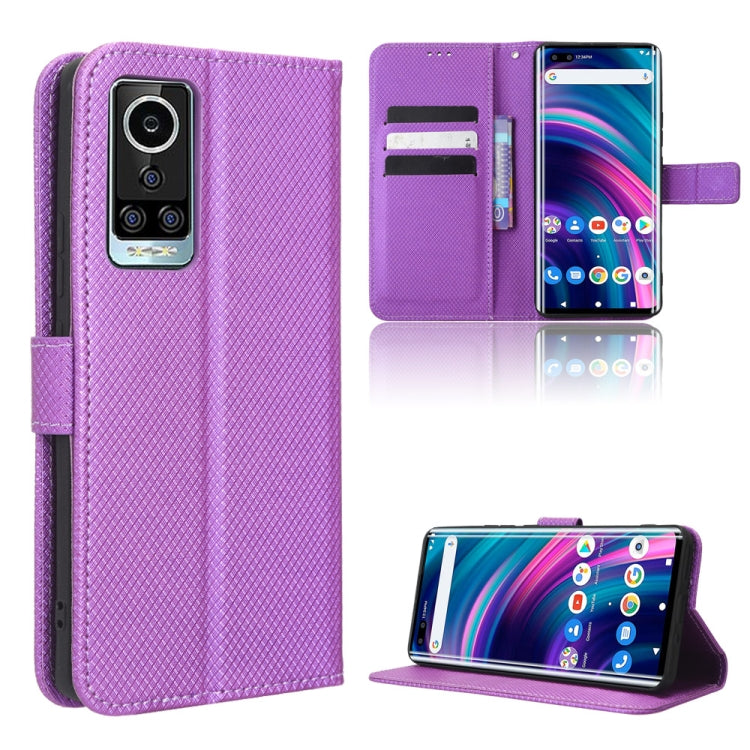 For BLU Bold N2 Diamond Texture Leather Phone Case