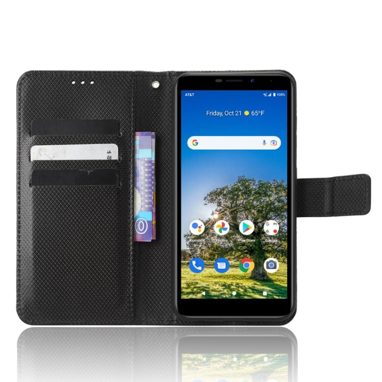 For AT&T Calypso 3 U328AA Diamond Texture Leather Phone Case