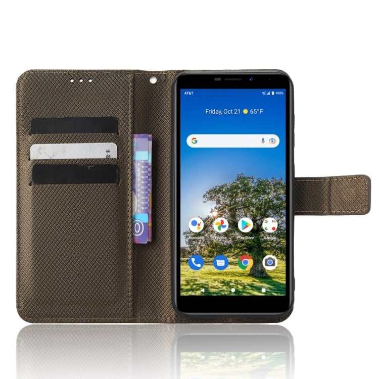 For AT&T Calypso 3 U328AA Diamond Texture Leather Phone Case