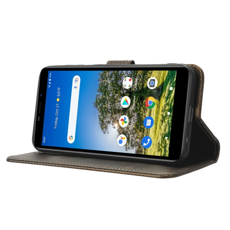 For AT&T Calypso 3 U328AA Diamond Texture Leather Phone Case