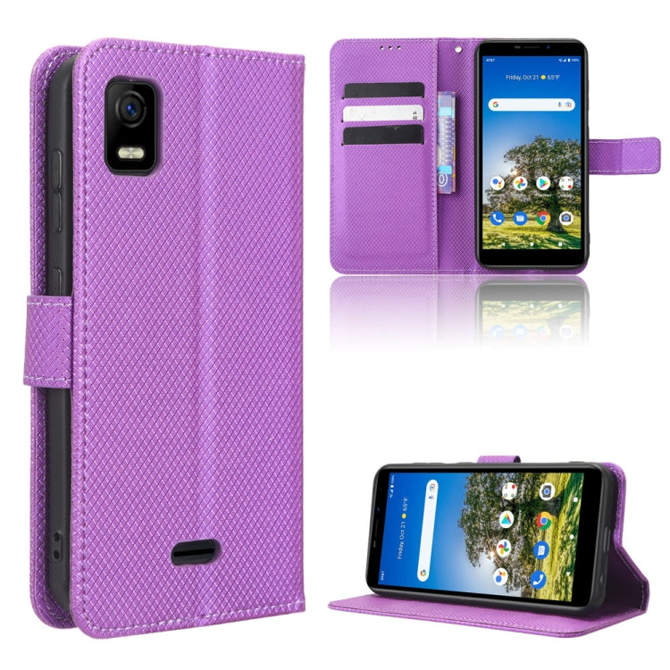 For AT&T Calypso 3 U328AA Diamond Texture Leather Phone Case