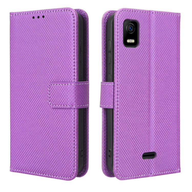For AT&T Calypso 3 U328AA Diamond Texture Leather Phone Case