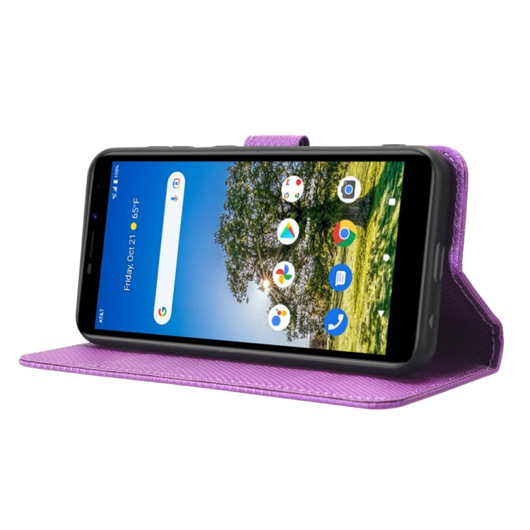 For AT&T Calypso 3 U328AA Diamond Texture Leather Phone Case