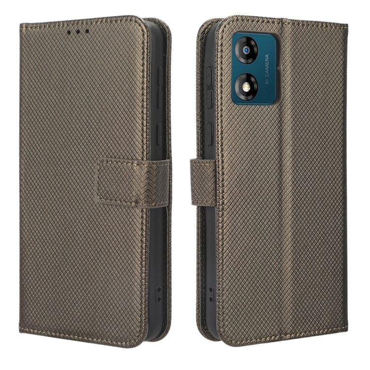 For Motorola Moto E13 4G Diamond Texture Leather Phone Case