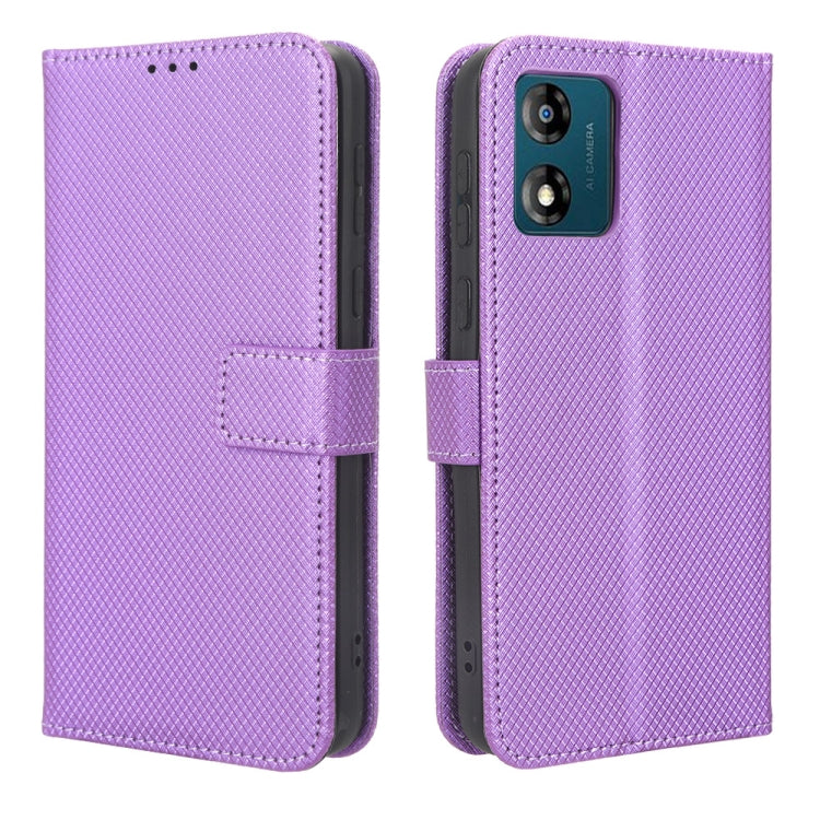 For Motorola Moto E13 4G Diamond Texture Leather Phone Case