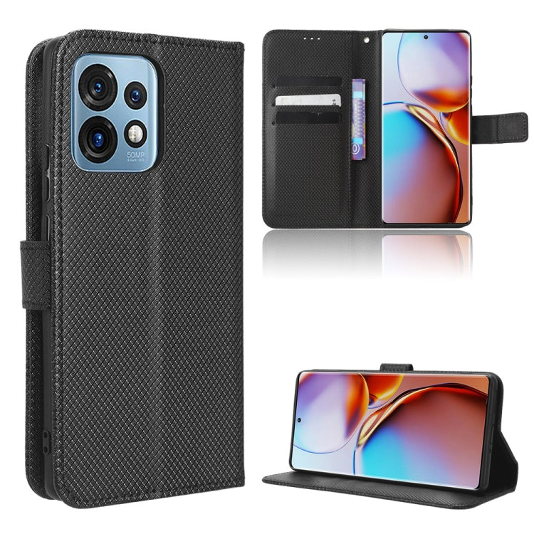 For Motorola Moto X40 Pro Diamond Texture Leather Phone Case