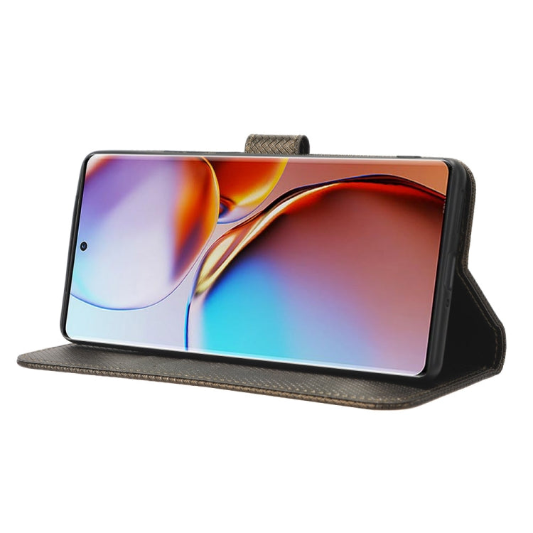 For Motorola Moto X40 Pro Diamond Texture Leather Phone Case