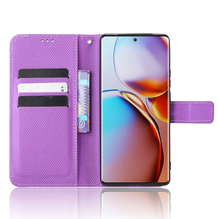 For Motorola Moto X40 Pro Diamond Texture Leather Phone Case