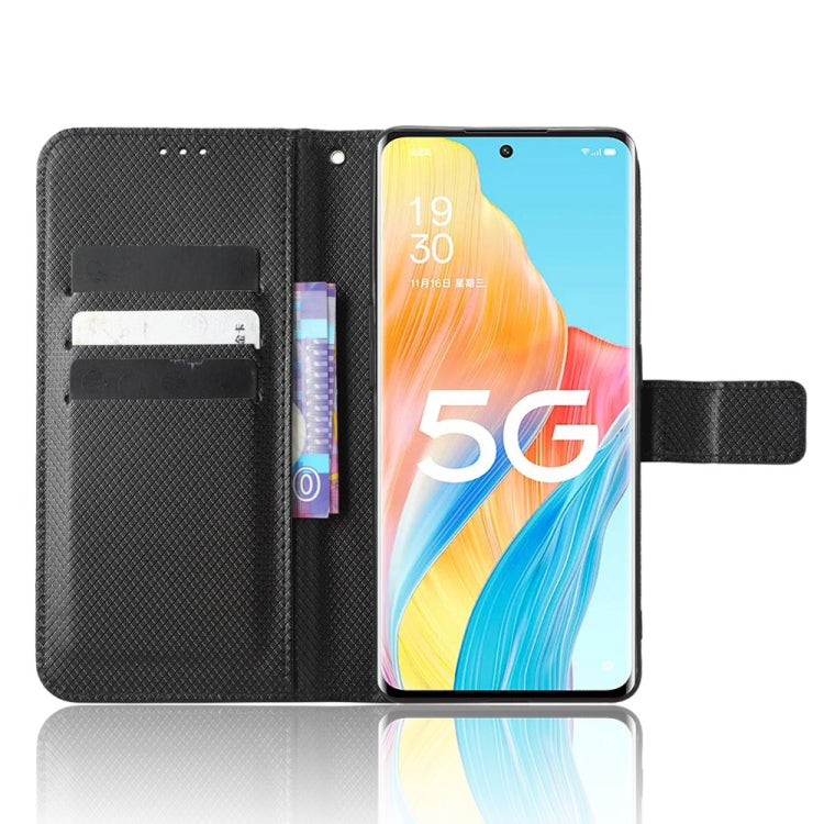 For OPPO Reno8 T 5G / A1 Pro Diamond Texture Leather Phone Case