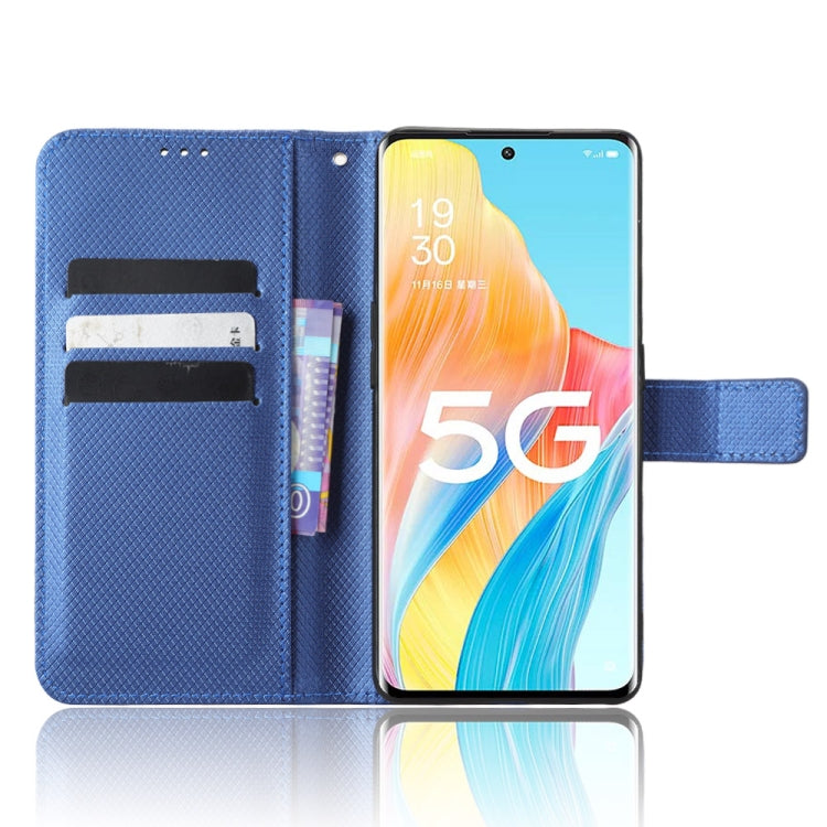 For OPPO Reno8 T 5G / A1 Pro Diamond Texture Leather Phone Case